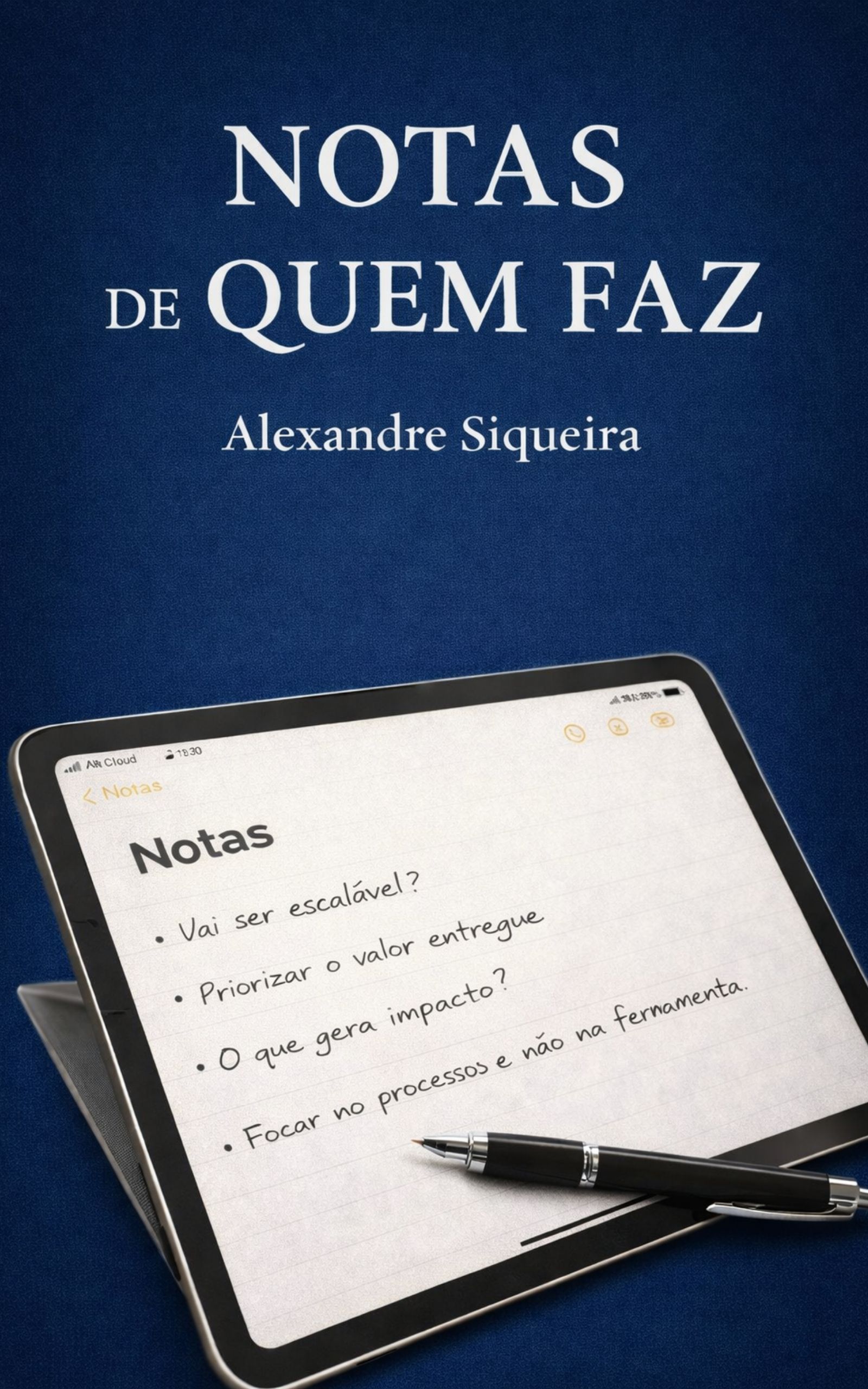 Capa do livro Notas de quem faz